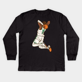 Jaylen Brown Dunk Kids Long Sleeve T-Shirt